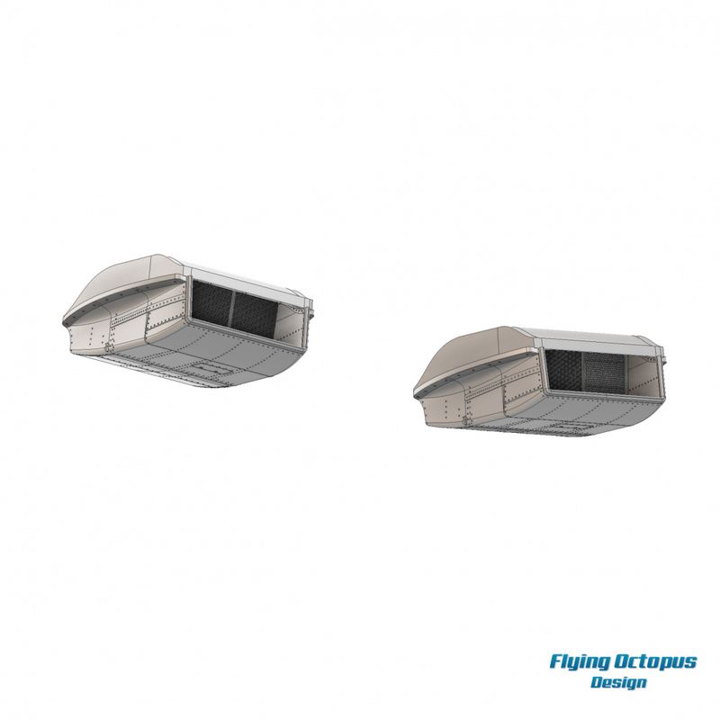 1/24 Scale Spitfire/Seafire radiators kit