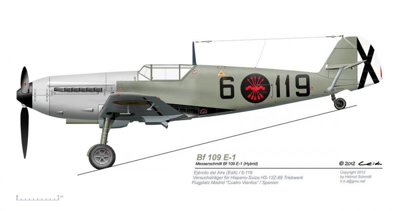 1/32 Scale ME109E-1 with Hispano Suiza Engine, Resin 