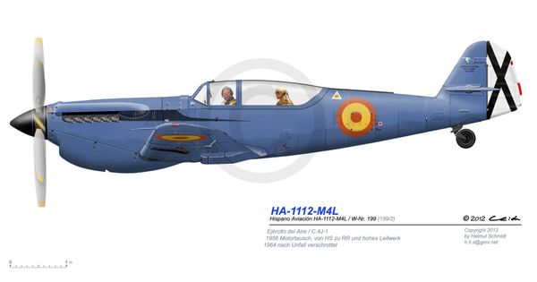 1/72 Scale Hispano HA-1112 M4L Buchon Two-Seat Resin Conversion