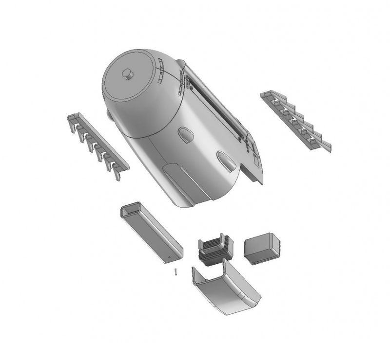 1/32 Scale ME109E-1 with Hispano Suiza Engine, Resin 