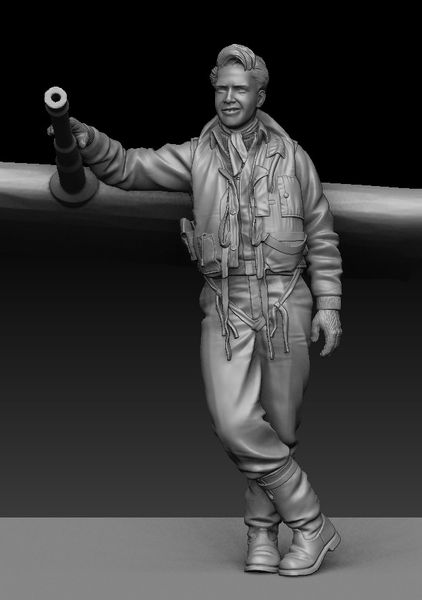 1/24 Skale RAF Pilot Figur, Lt. Marius Eriksen