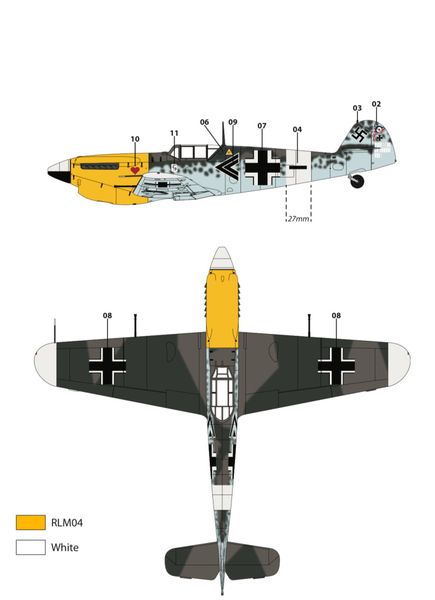 1/24 Scale HA- 1112 M1L Buchon «G-BOML» Decals