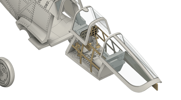 1/72 Scale Hispano HA-1112 M4L Buchon Two-Seat Resin Conversion